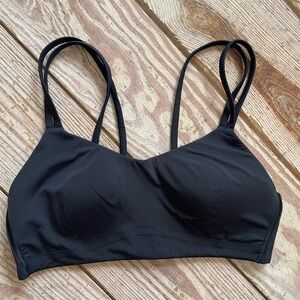 lululemon athletica Black Double-Strap Light Support Bralette